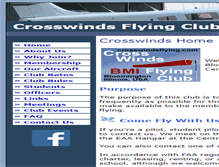 Tablet Screenshot of crosswindsflying.com